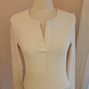 SHEIN Cream Long Sleeve Top